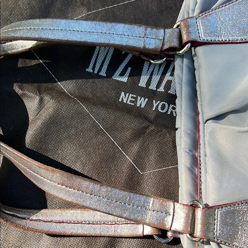 GUC MZ Wallace Nylon Gray Shoulder Bag - Picture 8 of 9